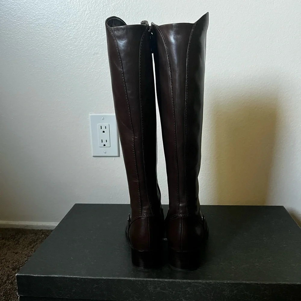 Via Spiga Women's Brown Leather Boots - Picture 3 of 5